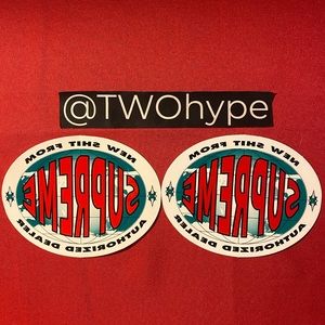 2 Supreme ‘New Shit’ Stickers (FW19)